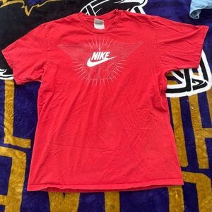 Nike Men's Red Graphic Tee